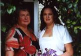 Sheila and Julia, leaving Osborne Road
