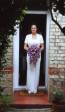 Julia, at the garden gate in Osborne Road